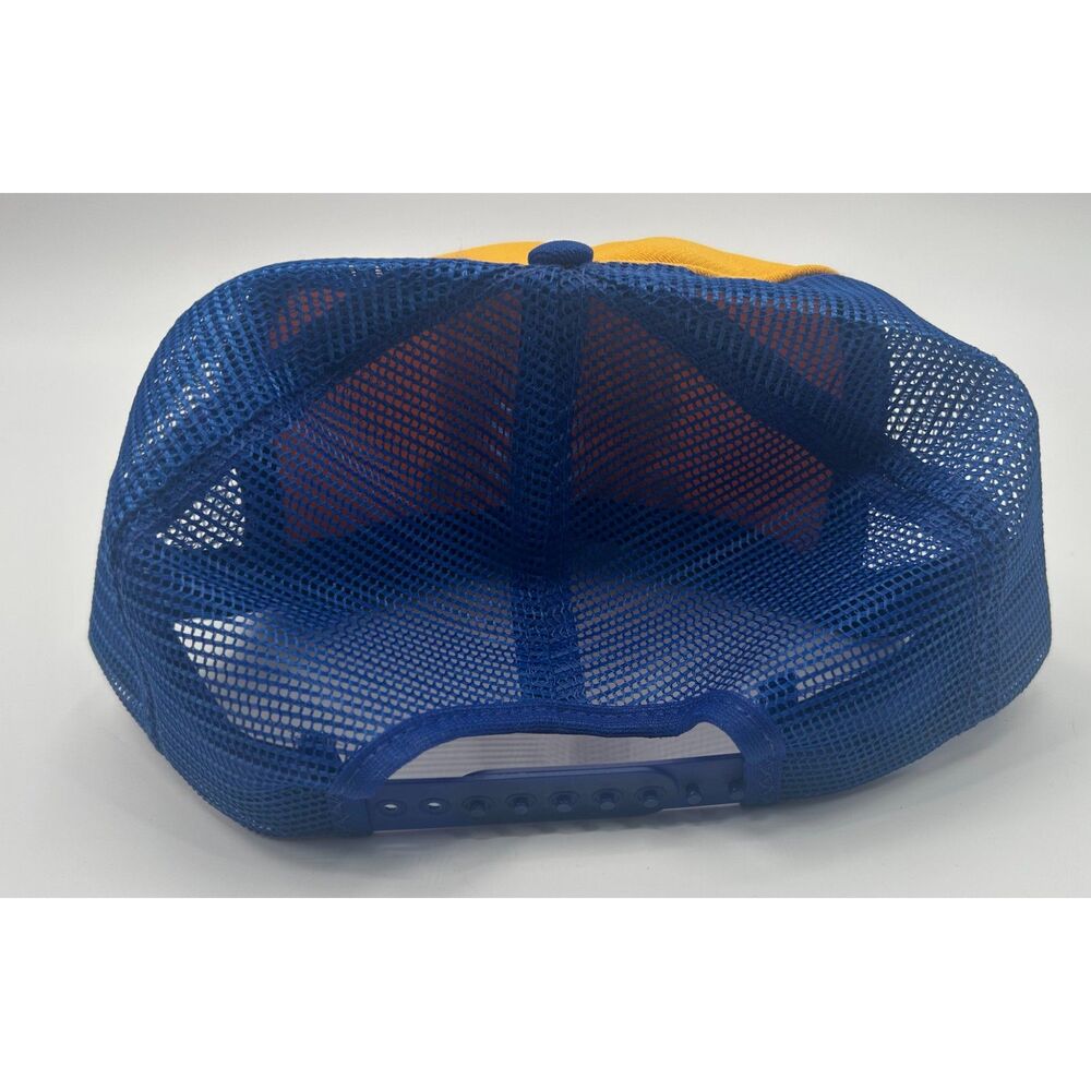 Vintage Warp's Plastics Trucker Hat Mesh Snapback Retro Made USA Cap Snapback - Picture 3 of 5